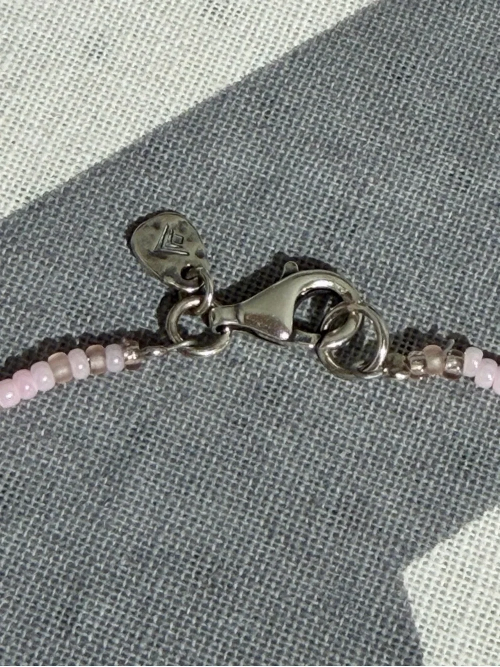 Silpada Pink Beaded Necklace with Silver Filigree Pendant and Matching Earrings - Picture 5 of 11